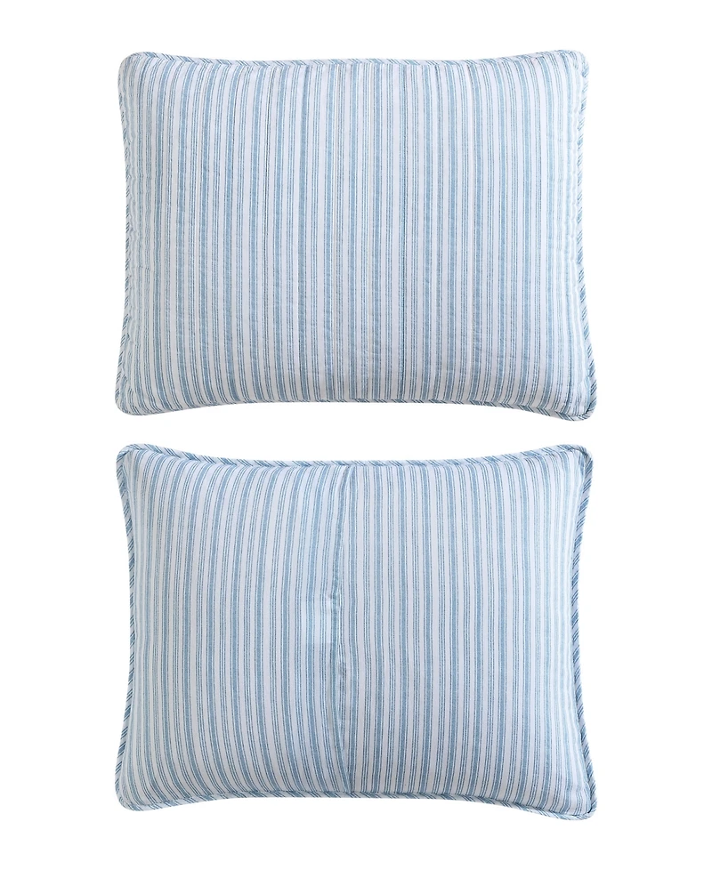 Nautica Coleridge Stripe Reversible 3 Piece Quilt Set