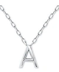 Giani Bernini Initial Pendant Necklace Collection In Sterling Silver 18k Gold Plated Sterling Silver Created For Macys