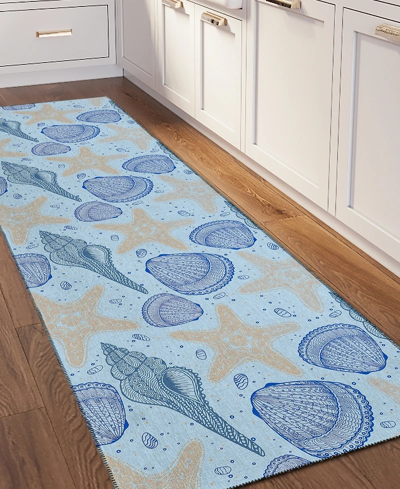 Dalyn Seabreeze Washable SZ4 2'3x7'6 Runner Area Rug