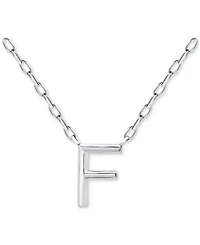Giani Bernini Initial F Pendant Necklace in Sterling Silver, 16" + 2" extender, Created for Macy's