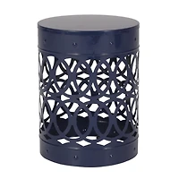 Simplie Fun Modern Geometric Iron Cut Side Table Chic, Durable, Assembly-Free