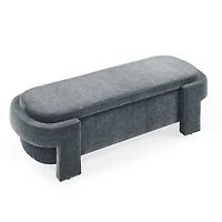 Streamdale Chenille Storage Bench for Living, Entryway, Bedroom