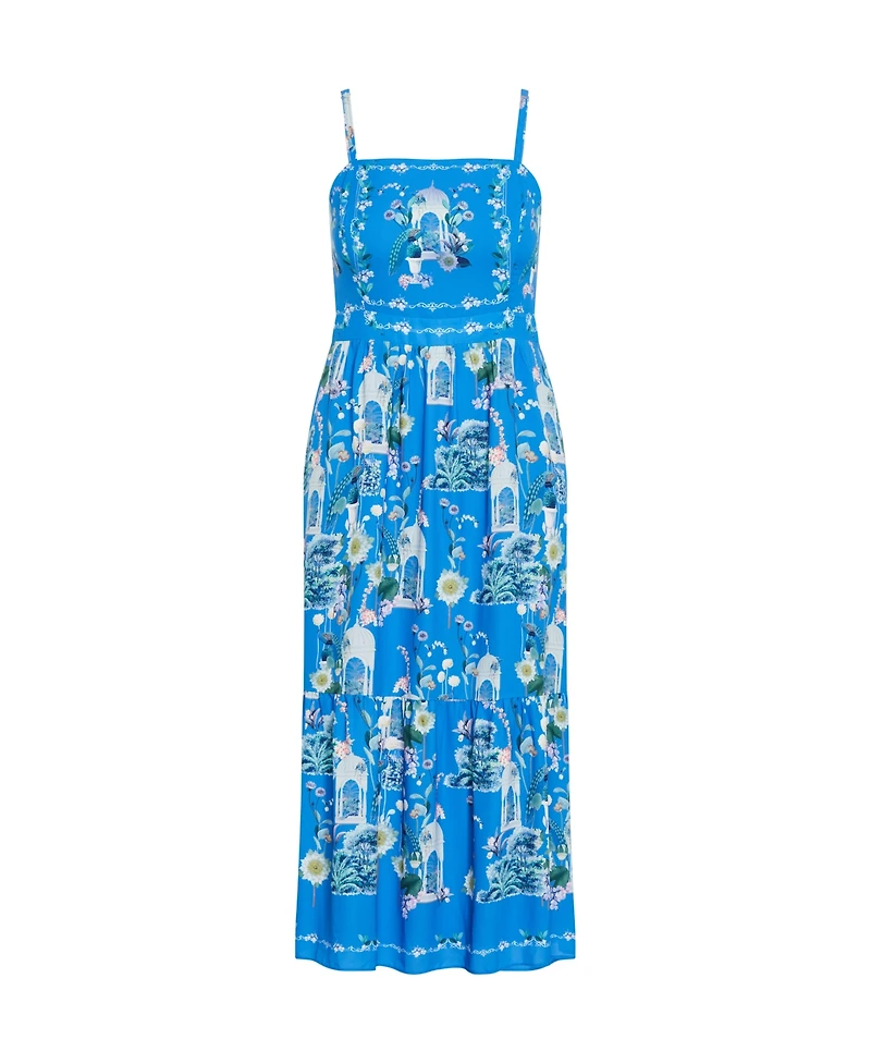 City Chic Plus Molly Print Maxi Dress