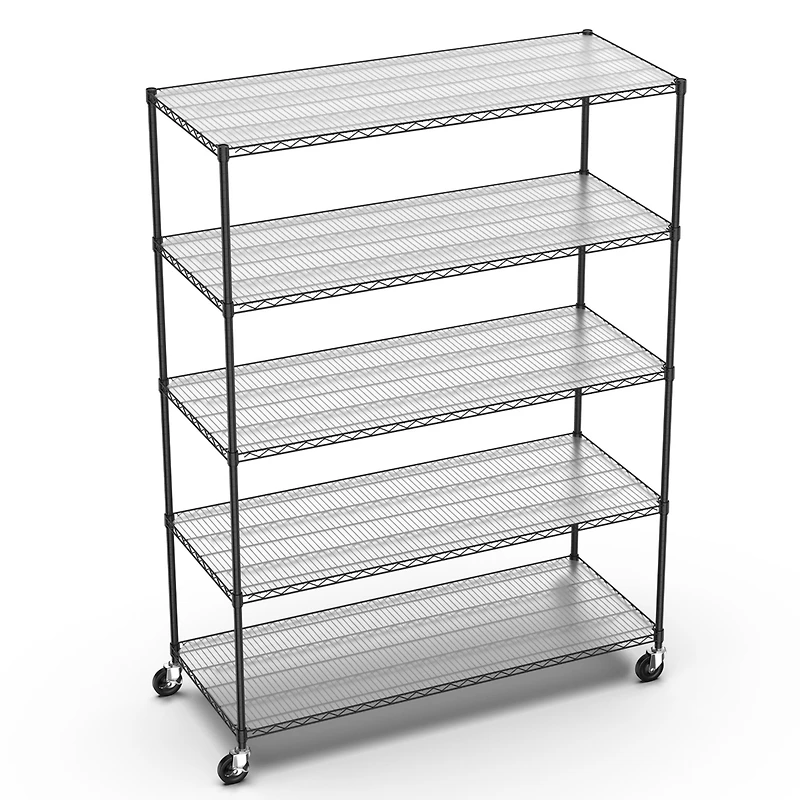 Streamdale Heavy Duty Adjustable Storage Rack - 7500lbs - 82"x60"x24" - Black