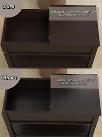 Streamdale Narrow End Table with Flip-Over Drawers