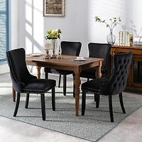 Streamdale Blue Upholstered Dining Chairs, Set of 2
