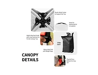 Slickblue 6.6 x 6.6 Feet Outdoor Pop Up Camping Canopy Tent with Roller Bag