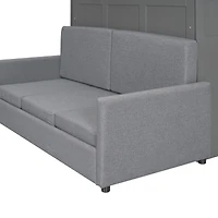 Streamdale Queen Murphy Bed Wall with Cushion, White