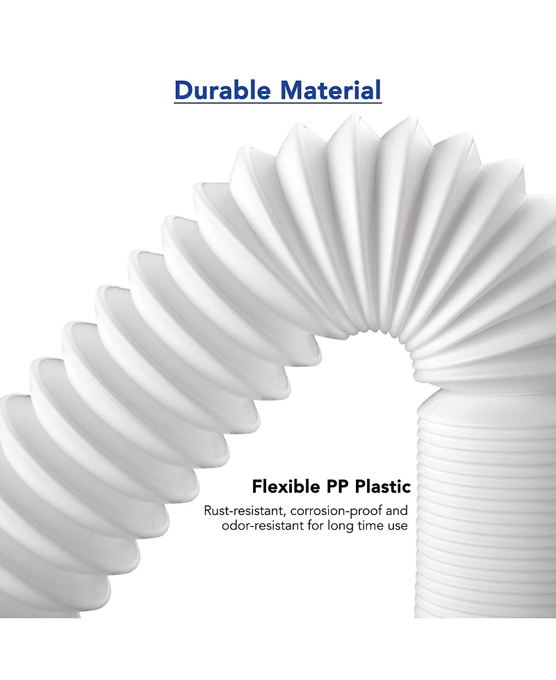 Yescom Wash Basin Drain Hose Kit Extendable Drainpipe Shampoo Bowl Accessory for Salon