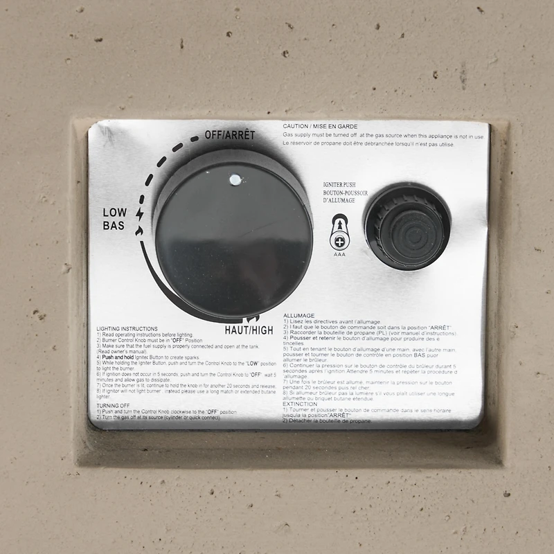 Simplie Fun Modern Concrete Fire Pit with 40K Btu for Indoor Warmth and Style