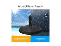 Slickblue 49 Lbs Patio Resin Umbrella Base Stand for Outdoor