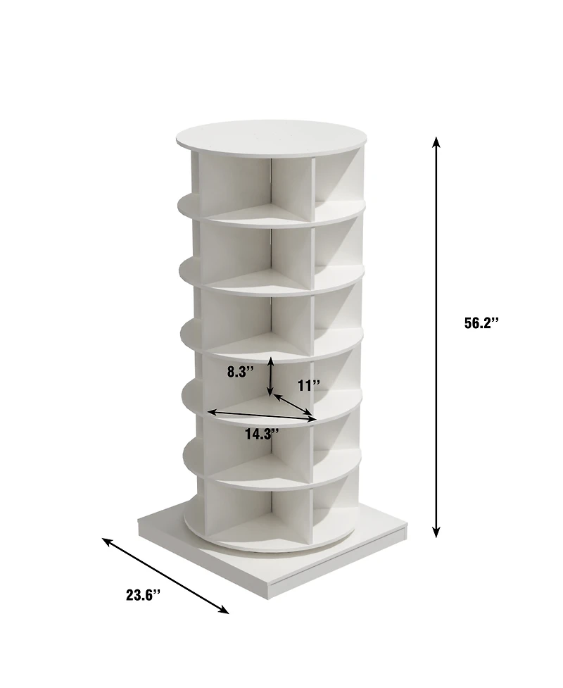 Simplie Fun 360 Rotating shoe cabinet 6 layers