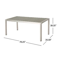 Streamdale Furniture Modern Outdoor Dining Table Durable, Stylish, and Easy to Assemble