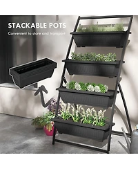 Streamdale Furniture 4-Tiered Vertical Garden Ergonomic, Space-Saving