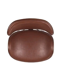 Streamdale Bentwood Barstool with Faux Leather