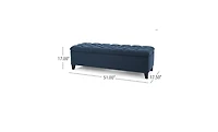 Streamdale Furniture Contemporary Button Tufted Storage Ottoman with Refined Style