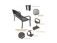 Slickblue 50 Inch Patio Garden Bench Loveseats for Outdoor