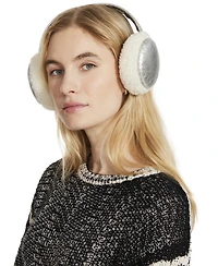 Steve Madden Women's Cozy Glitter Faux-Suede Earmuffs