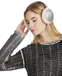 Steve Madden Women's Cozy Glitter Faux-Suede Earmuffs