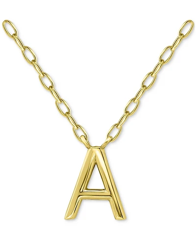 Giani Bernini Initial A Pendant Necklace in 18k Gold-Plated Sterling Silver, 16" + 2" extender, Created for Macy's