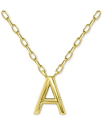 Giani Bernini Initial A Pendant Necklace in 18k Gold-Plated Sterling Silver, 16" + 2" extender, Created for Macy's