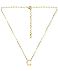 Giani Bernini Initial C Pendant Necklace in 18k Gold-Plated Sterling Silver, 16" + 2" extender, Created for Macy's