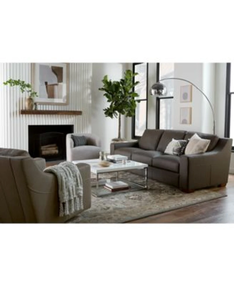 Closeout Kovner Leather Sectional Collection Created For Macys