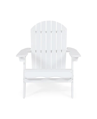 Simplie Fun Rustic Adirondack Chair Acacia Wood, Foldable, Traditional Slats