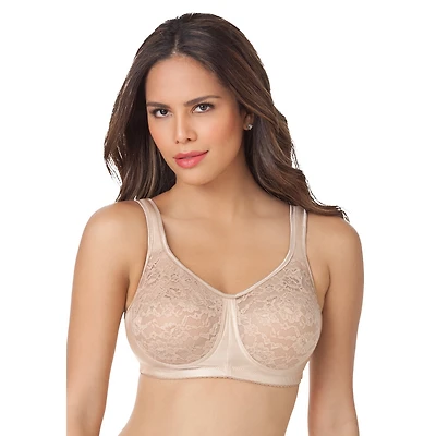 Comfort Choice Women's Easy Enhancer Lace Wireless Bra