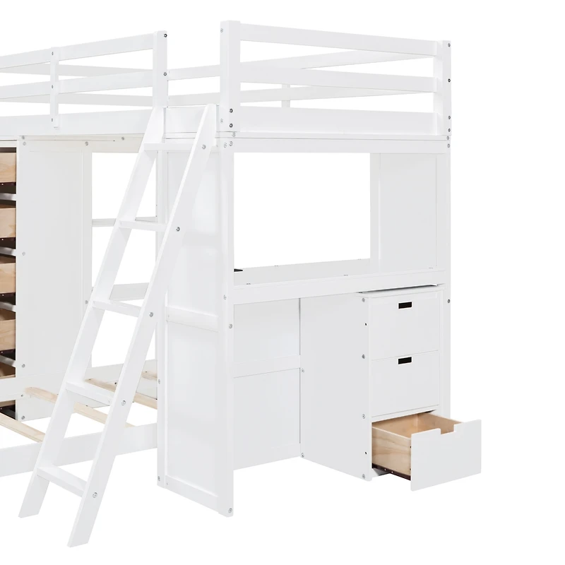 Streamdale Twin Over Bunk Bed With Led Light And Usb Ports