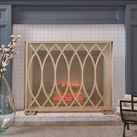 Streamdale Gold Overlap Fire Screen