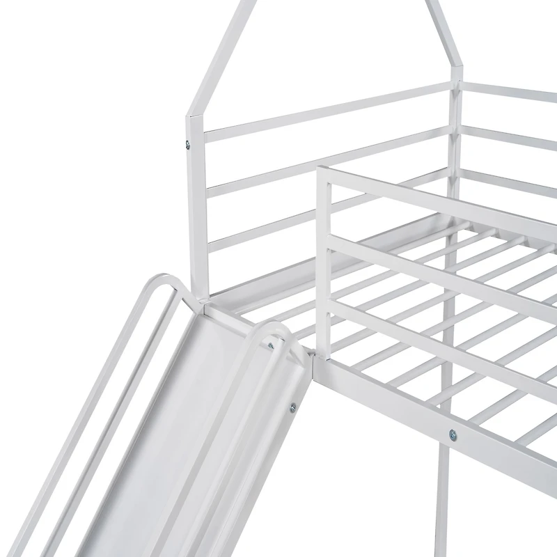 Streamdale Twin Over House Bunk Bed With Ladder And Slide