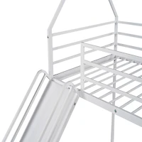 Streamdale Twin Over House Bunk Bed With Ladder And Slide