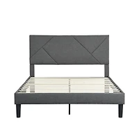 Streamdale Queen Size Pu Upholstered Platform Bed Frame
