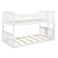 Streamdale Twin Over Twin Bunk Bed With Ladder