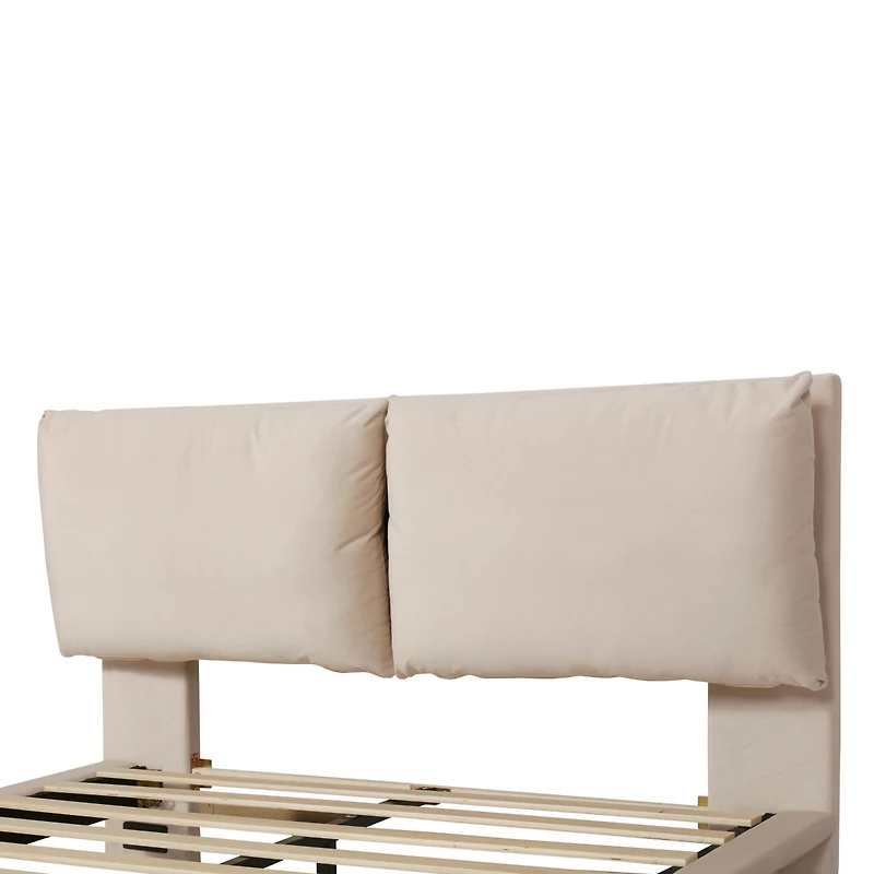 Streamdale Queen Platform Bed with Usb Ports and Sensor Light