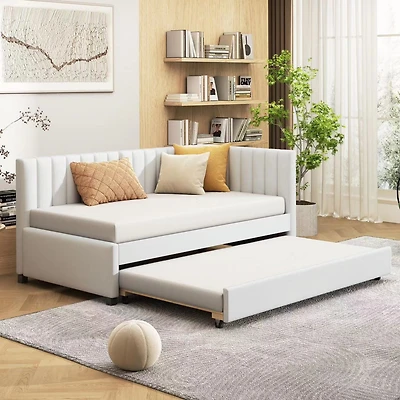 Streamdale Twin Upholstered Daybed with Trundle