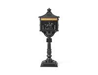 Slickblue Retro Cast Aluminum Mailbox Security Postal Letter Box with Baffle Door