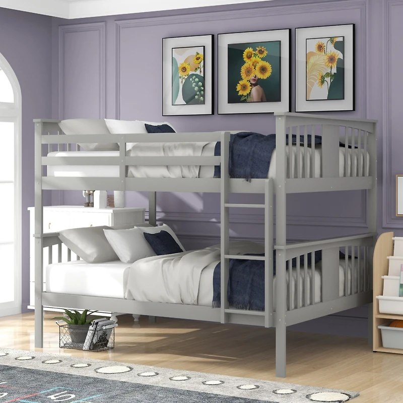 Streamdale Full Over Bunk Bed With Ladder For Bedroom, Guest Room Furniture
