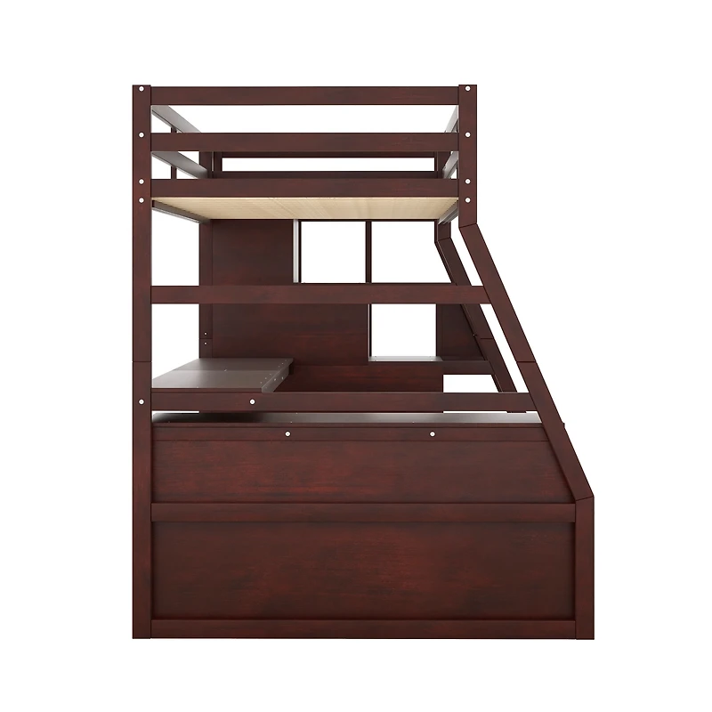 Streamdale Twin Loft Bed With 7 Drawers 2 Shelves And Desk