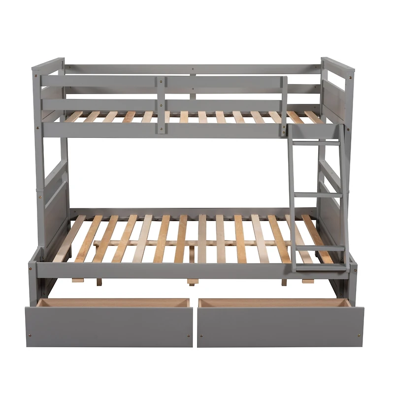 Streamdale Twin Over Full Bunk Bed With Storage
