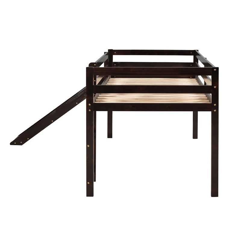 Streamdale Loft Bed With Slide, Multifunctional Design, Twin