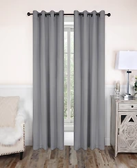 Superior Classic Solid Room Darkening Grommet Top Curtains, 52" x 84" (Set of 4)