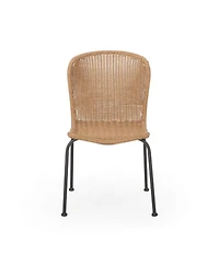 Streamdale Sleek Outdoor Wicker Dining Chair Set for a Touch of Style and Comfort