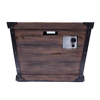 Square Concrete Fire Pit - 40,000 Btu - Brown