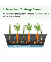 Slickblue 5-Tier Raised Garden Bed with Water Drainage for Flowers Vegetables