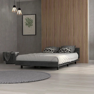 Streamdale Nimmo Twin Bed Frame Black Wengue