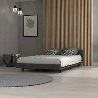 Streamdale Nimmo Twin Bed Frame Black Wengue