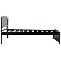 Streamdale Wood Platform Bed With Headboard, Footboard And Slat Support Twin