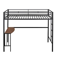 Streamdale Twin Over Full Bunk Bed with Desk and Ladder